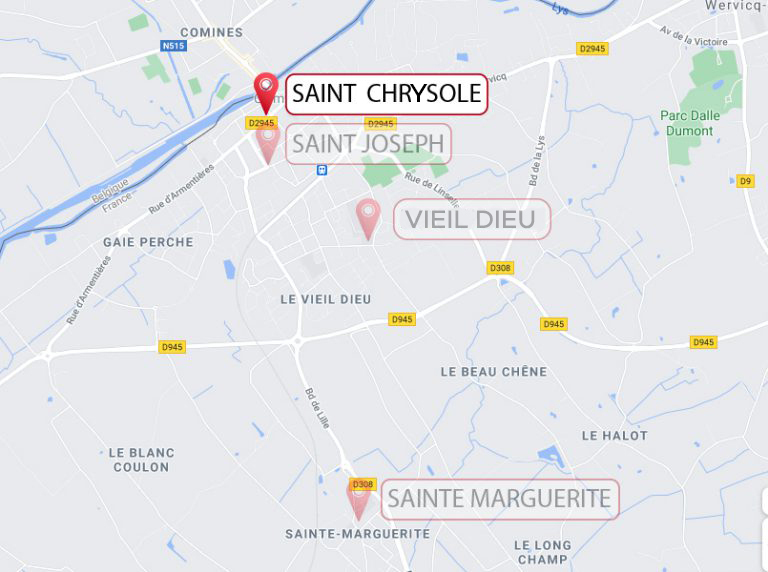 Plan Ecole Saint Chrysole AEFC Comines