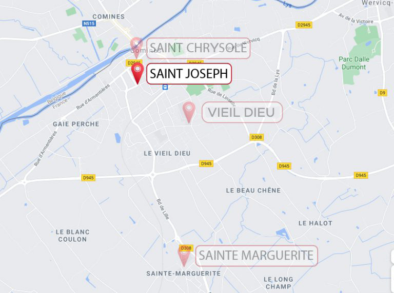 Plan Collège Saint Joseph AEFC Comines
